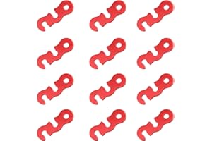 Azarxis 12 szt. Aluminiowy napinacz liny Guyline Lina Regulator Liny Wiatr Klamra Lekka na Camping Piesze Wycieczki Z plecakiem Piknik Zewnętrzny Namiot Akcesoria