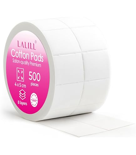 Zelletten Staubfreie Tupfer 12-lagig Cellulose Pads Zellstoff-Pads vorperforiert 100% fusselfrei geeignet für Zellettenspender Smartnail (100