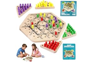 BAISHUWU Brain Games Triggle, Triangle Chess Spiel, Triggle Spiel, sp-iel Ketten Dreieck, Brettspi-ele dreieck, Dreie-CKS bretts-piel, Triangle Chess Game, Trig-gle Board ga-me, für Familienaktivitäten