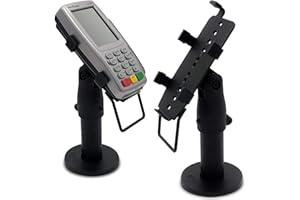 POS Valley Credit Card POS Stand - Point of Sale Terminal for Reading Machine - for VeriFone VX820, Swivel and Tilt Display - Cable Management System - Contactless Payment Device Holder for Shop