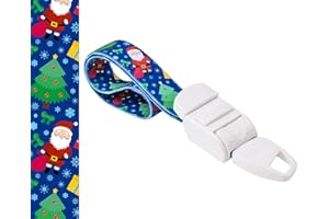 ROLSELEY Weihnachtstourniquet mit weihnachtlichem festlichem Muster, schnell und langsam lösbar (mit Weihnachtsmann und Weihnachtsbaum)