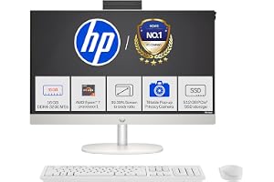 HP All-in-One, AMD Ryzen 7 7730U (16GB DDR4, 512GB SSD) IPS, Three-Sided, Micro-Edge, Anti-Glare, FHD, 23.8''(60.5 cm), Win 11 Home, Office 24, 5.27kg, FHD IR Camera, 24-cr0023in