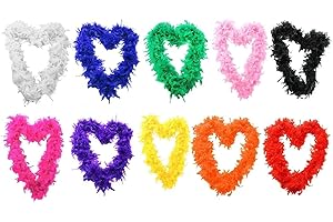 I LOVE FANCY DRESS FEATHER BOA FANCY DRESS ACCESSORY - 71"/180 CM LONG 65G THICK HEN NIGHT ACCESSORY FANCY DRESS FLAPPER FEATHER BOAS IN 10 COLOURS 1920'S BURLESQUE FEATHERS (ROYAL BLUE)