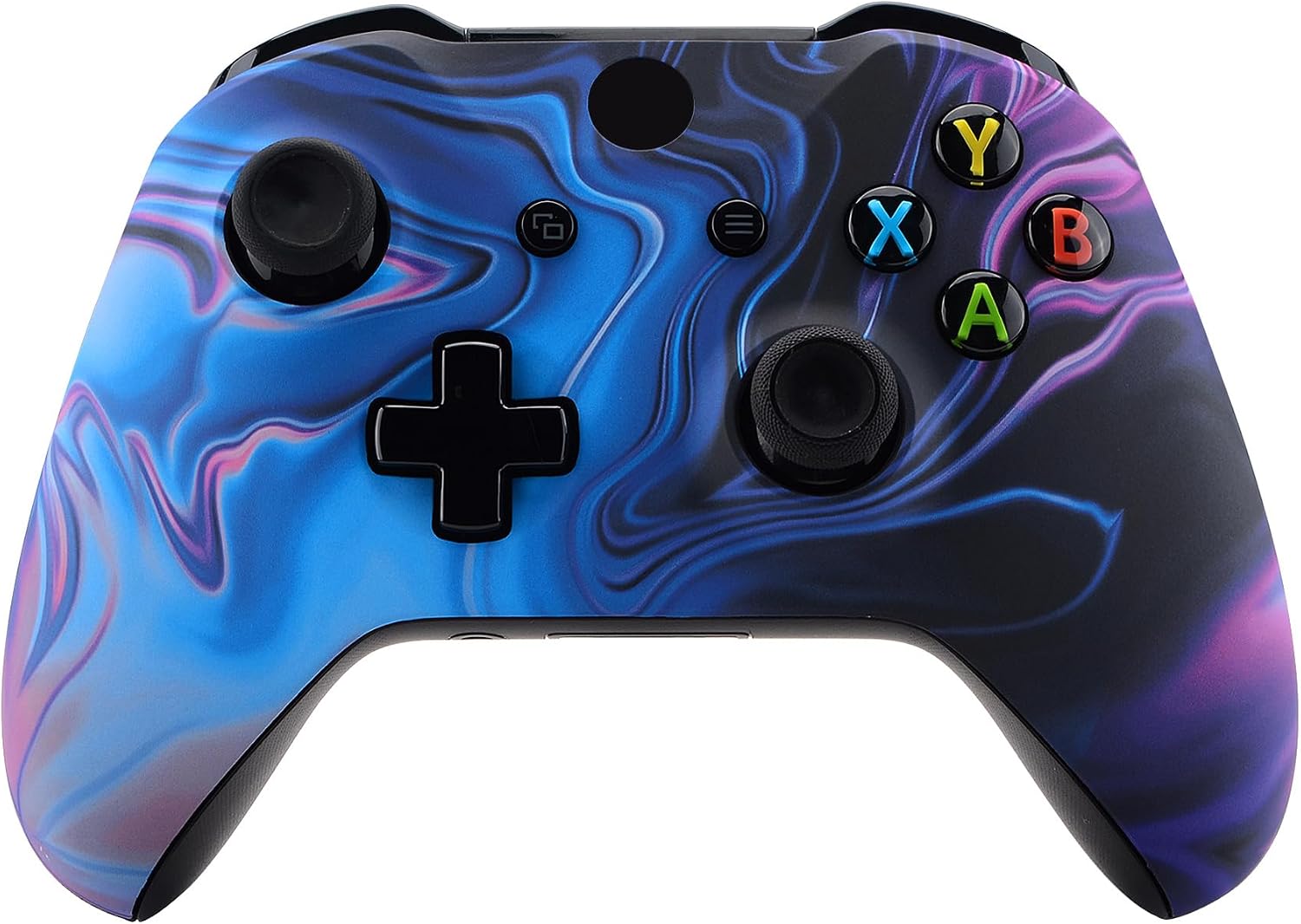 eXtremeRate Carcasa para Xbox One S X Accesorios Funda Delantera Protectora de la Placa Frontal Cubierta Antideslizante para Xbox One X S Control-Model 1708 (Origen del Caos)