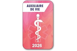 SIGNAL SAFETY Autocollant Sticker - Vignette Caducée 2026 pour Pare Brise en Vitrophanie - V7 Auxiliaire de Vie