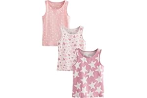 NEXT Mädchen Trägerhemden mit Feenmuster, 3er-Pack