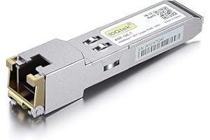 10GTEK HPE JD089B/ JD495A/ JD089A/ JC009A Compatible 1G SFP RJ45 Transceiver, 1000Base-T Copper Module, up to 100-Meter