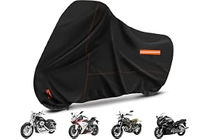 Enzeno Motorcykel presenning utomhus, 245 x 106 x 125 cm | Motorcykelskydd för moped skoter motor, 210D oxfordväv, motorcykel