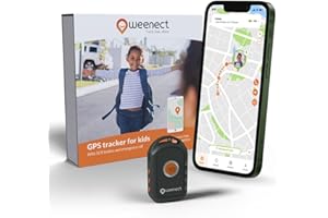 Weenect - GPS-Tracker für Kinder | Keine Entfernungsbegrenzung | 7 Tage Akkulaufzeit | SOS-Knopf | Notruftelefon | 2G | Funktioniert mit abonnement