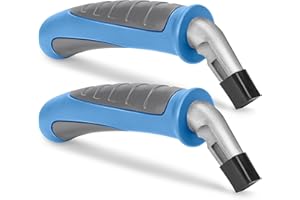 ‎MILIFOX Milifox Ausstiegshilfe Auto, Einstiegshilfe Auto Senioren, Mobilitätshilfe Haltegriff Griphelfer Aufstehhilfe für ältere Menschen Behinderten,2 Stück（Hellblau und Grau）