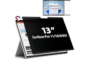 IPROKKO Filtro de privacidad magnético para Microsoft Surface Pro 9/8/X de -13 pulgadas, extraíble, antiespía, luz azul, protector de privacidad, filtro de privacidad