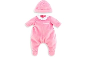 Corolle - Pyjama Rose et Bonnet, vêtements, pour Poupon 30cm, dès 18 Mois, 9000110620