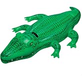 Intex Crocodile Inflatable Aquatic Pool Mat with 1 Handle, 168 x 86 cm (58546)