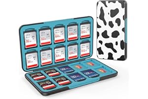 HEIYING Custodia per Schede di Memoria SD/TF, Custodia Portatile per Schede SD Compatibile con 20 SDXC SDHC e 20 TF Slots per Scheda