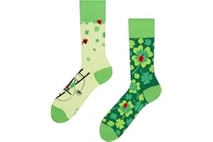 Dedoles Chaussettes Unisexe Homme Femme & Enfants beaucoup designs amusants Football Pizza Avocat Pompier Grenouille Plantes Cadeau gauche droite différent
