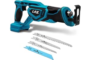 L1NXIXI Akku-Säbelsäge für Makita 18V, 3500 SPM, 22 mm Hublänge, Variable Geschwindigkeit, Akku Reciprosäge mit 4 Sägeblätter für Holz und Metall (ohne Akku)