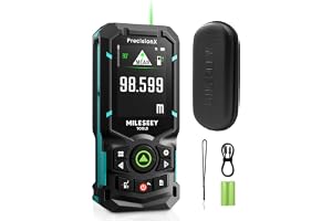 MiLESEEY S50 Grönstråle-lasermätare med 120 m lasermätverktyg | Avståndsmätare, 2,4" IPS-bakgrundsbelyst display, P2P, 18 läg