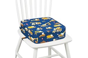 omedecal Sitzerhöhung Stuhl Kind Sitzkissen Kinder Kindersitzerhöhung 32 x 32 x 10 cm - Bagger