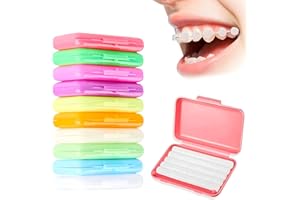 VIEXPAND 10 Scatole Bretelle Cera, Cera ortodontica, Cera Ortodontizia Cera Ortopedica Cera per Bretelle, Per Alleviare Staffe Dentali Irritazioni e Dolori(10 tipi Gusto)