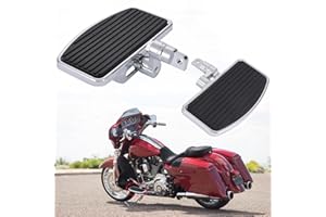 BRZOXIN Adjustable Front Passenger Floorboard For Harley Sportster 883 1200 Dyna Fat Bob (Anti slip Pattern Footrests)