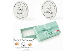 MAMAMI Moneta Decisionale Genitori – Chi ha detto " Ci Penso Io?" | Made in Italy | Idea Regalo Divertente per Neogenitori | Moneta Mamma/Papà | Gadget Nascita Baby Shower | Idee per gravidanza