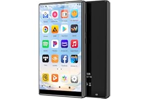 80GB Lettore MP3 Bluetooth con WiFi, Oilsky 4,7'' Schermo Tattile MP3 Lettore Musicale, Android Lettore Audio Digitale MP3 Portatile, Lettore MP4 Musica HiFi con Spotify, Audiolibri e Radio FM (Nero)