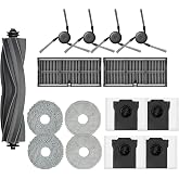 Dreame X40 Ultra Complete L40 Ultra AE/CE X40 Master MOVA P10 Pro P50 Pro Ultra Mop Pads/Toz Torbası X4; HEPA X2 Filtresi; An