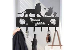 VIILUUXR Soporte de metal para llaves organizador decorativo montado en la pared entrada cinturón de llaves máscara ganchos para paraguas colgador personalizado para puerta delantera.