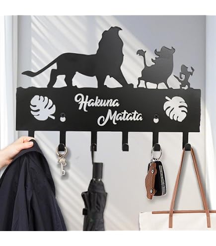 NPSPVOK Porte Clef Mural, Porte Clé Mural Métallique Noir, Accroche Clef Murale avec 5 Crochets pour organiseur de clés pour entrée, salon, chambre, rangement de clés(motif danse