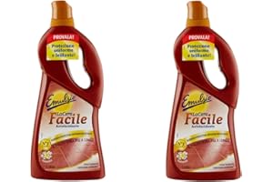 Emulsio 2 FLACONI da 725ml Cera Cotto LaCera Facile Autolucidante Barriera Protettiva Impermeabilizzante Senza lucidatrice la Cera Antiscivolo Certificato