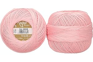 Anchor 4805005-00048 - Hilo de ganchillo (100% algodón, grosor 5, 50 g)