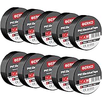 Lot De 10 Rubans Isolants En Pvc - Noir - 19 Mm X 10 M