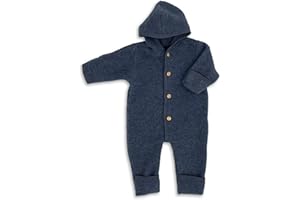 Engel Dziecięcy kombinezon z kapturem, wełniany