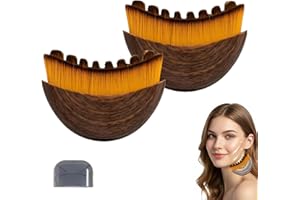 REITEAG Aluvea Lymphbürsten Gesicht, Lymph Bürste Gesicht, Aluvea Face Brush, Lymphatic Drainage Face Brush, Entwickelt für die Konturierung Von Gesicht (2PCS)