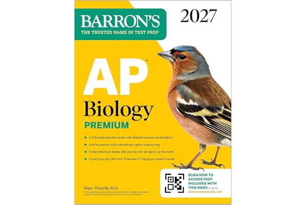 AP Biology Premium, 2027: Prep Book with 6 Practice Tests + Comprehensive Review + Online Practice (Barron's AP Prep)