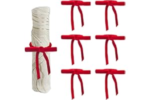 KASESSS 6 Piezas Servilleteros Navideños, Servilleterocon Lazos De Terciopelo Rojo, Elegantes Decoracion Mesa Comedor Anillos Servilletas para Navidad, Bodas, Cenas, Comidas Refinadas Diarias