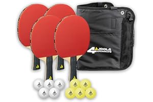 JOOLA Tischtennis-Set Quattro, 4 Tischtennisschläger