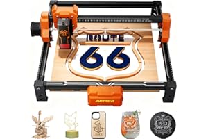 ACMER S2 12W Laser Cutter, 72W Leistung Laser Graviermaschine, Gravieren und Schneiden von Holzplatten mit nur einem Klick für Geldverdienen kleine Unternehmen, Heimwerkerarbeiten, 300 * 300mm