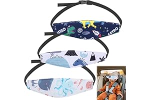 Menibeuty Sujeta Cabezas Coche Para Niñost, 3pcs Soporte Seguridad Bebe En El Coche Safety Rest Dispositivo Antiabandono Bebe Coches Para Seguridad Y Confort En Viajes En Auto, Soporte Cabeza Niño
