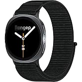 Rongep Samsung ile Uyumlu Hasırlı Kumaş Kordon Galaxy Watch 8 44mm/40mm/Classic 46mm i&ccedil;in Terletmeyen Nefes Alabilen Bileğe G