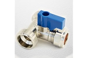 ROB POND DUAL APPLIANCE VALVE 15mm tee with isolating valve for two appliances RRP 8.99