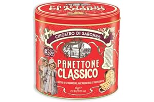 Paperoffice Chiostro Di Saronno - Classico Italian Panettone Tin - Milano Style - 1kg