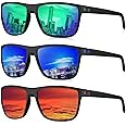 KALIYADI Polarized Sunglasses for Men, Lightweight Sun Glasses with UV Protection for Driving Fishing Golf