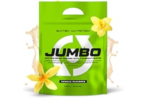 Scitec Nutrition Jumbo - wysokokaloryczny gainer na masę - z wieloskładnikowym białkiem - matrycą aminokwasów - matrycą metaboliczną - mieszanką superżywności, 6,6 kg, Wanilia