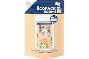 Le Petit Marseillais | Ricarica crema doccia extra morbida fiore di orzo biologico (ecopack da 500 ml) – gel doccia con 92% ingredienti di origine naturale – imballaggio completamente riciclabile