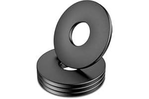 HOLMOL M5 Unterlegscheiben 30 Stück Schwarz, M5 x 15mm Karosseriescheiben, 304 Unterlegscheiben Edelstahl A2 V2A, Beilagscheiben 5mm für Schrauben, Flach Karosseriescheibe für Schrauben und Bolzen