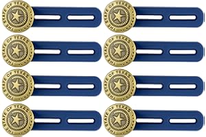 Bequeme Hosenbunderweiterung, 8 Stück, mit Silikon-Band, für Damen und Herren, für Jeans, Hose, Anzughose, Rock, Hosenerweiterung Schwangerschaft, Lieblingshosen weiter tragen können, Hosenbund weiten