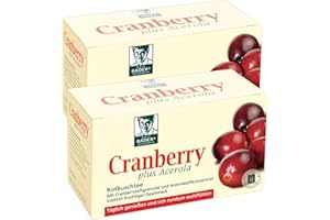 ‎RALF BADERS GESUNDHEIT BADERs Cranberry plus Acerola aus der Apotheke. Rotbuschtee mit Cranberry-Saftgranulat. 2 x 20 Filterbeutel