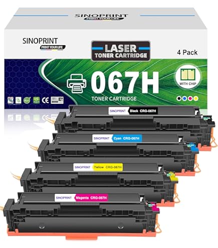 Coloran 067H Toner Set Kopatibel für Canon 067 067H 067K 067C 067Y