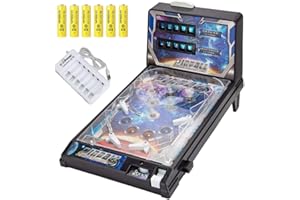 Lumitex Pinball Machine Game, Full Size Mini Pinball Game Retro Arcade Machine with Lights and Scorekeeper, Christmas Gifs for Adults and Kids